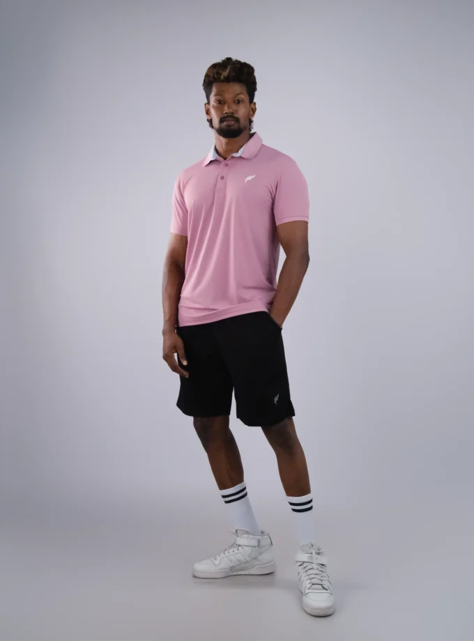 Ribbed Trim Polo
