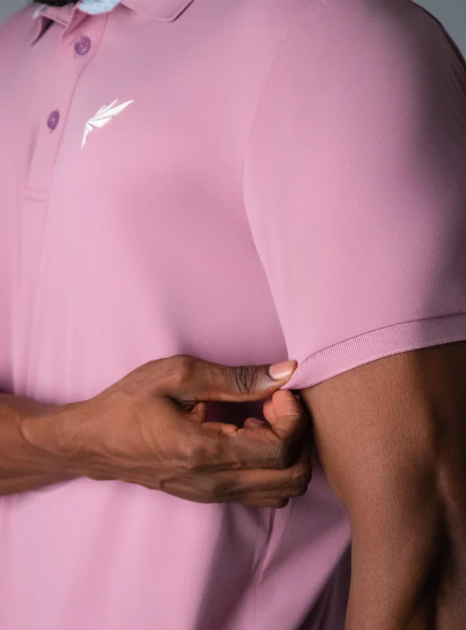 Ribbed Trim Polo