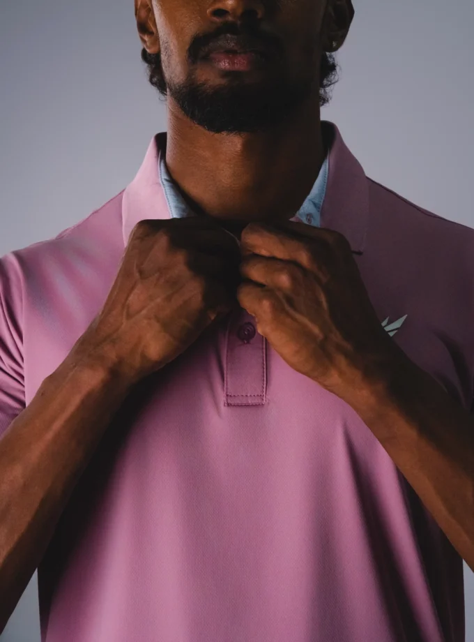 Ribbed Trim Polo